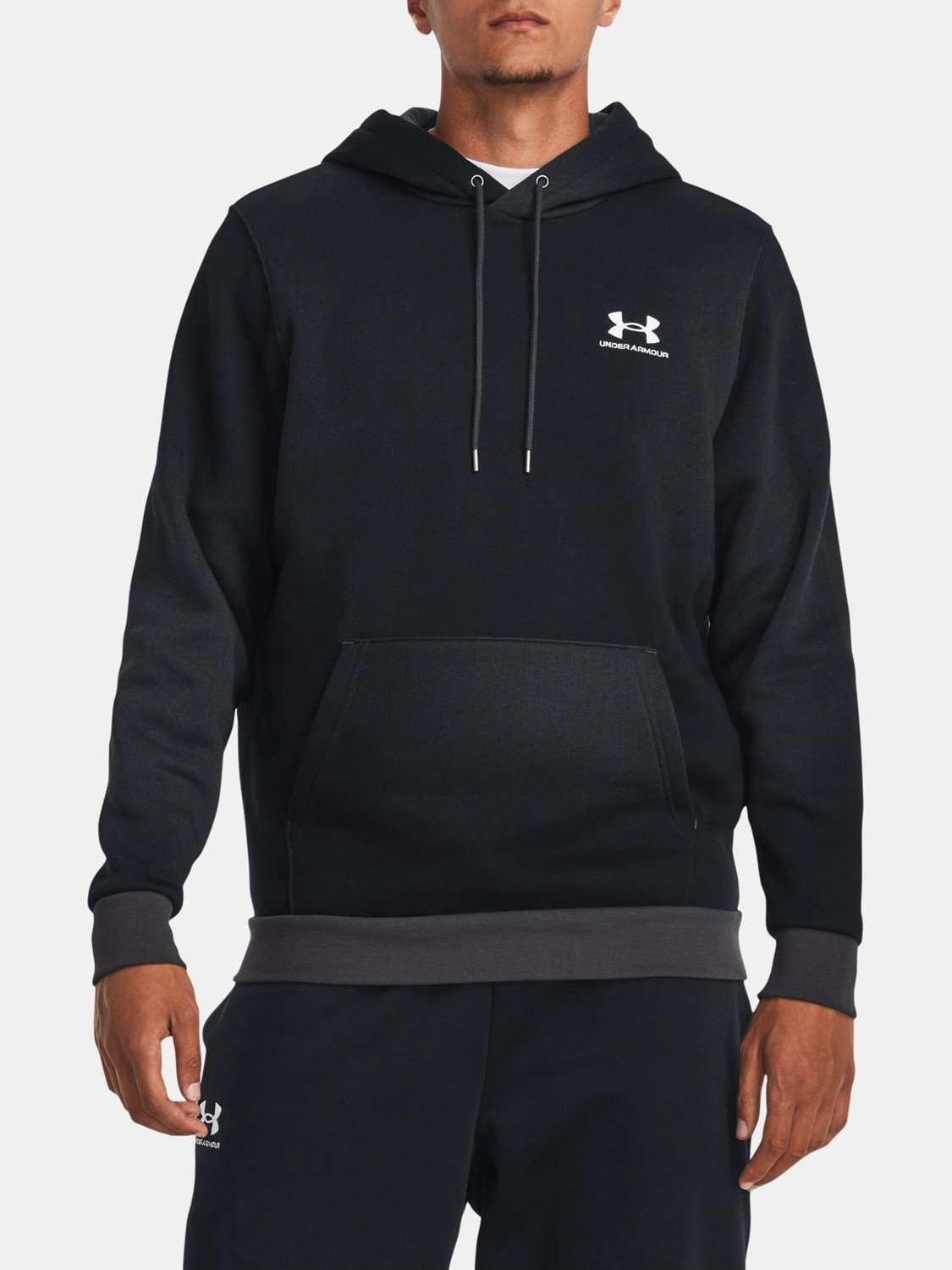 Under Armour Mikina UA Essential Flc Novelty HD-BLK - Pánské