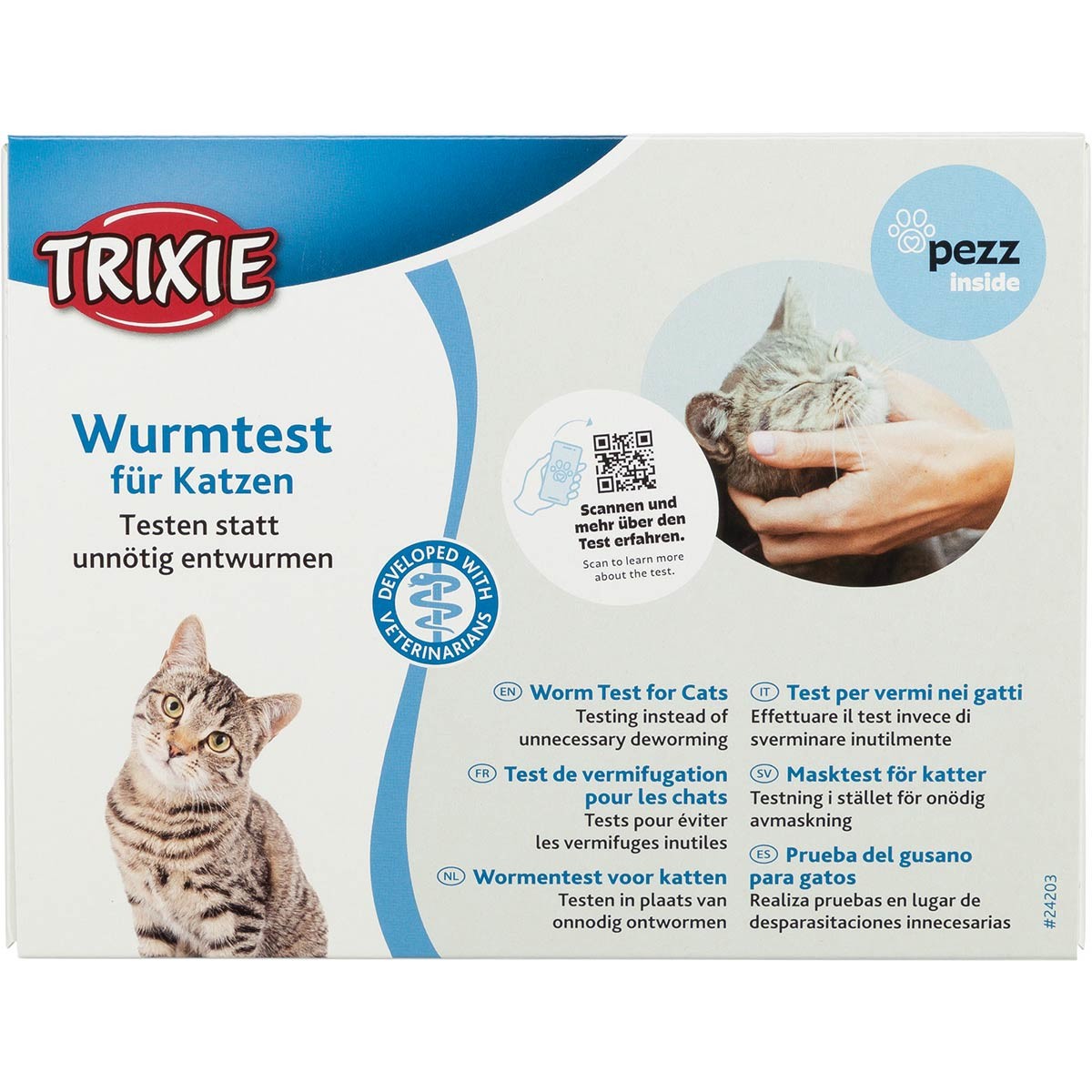Trixie test na červy pro kočky - 1 ks