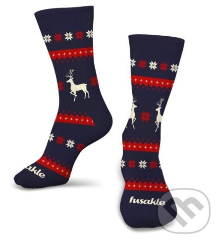 Ponožky Jelenček modrý M - Fusakle.sk
