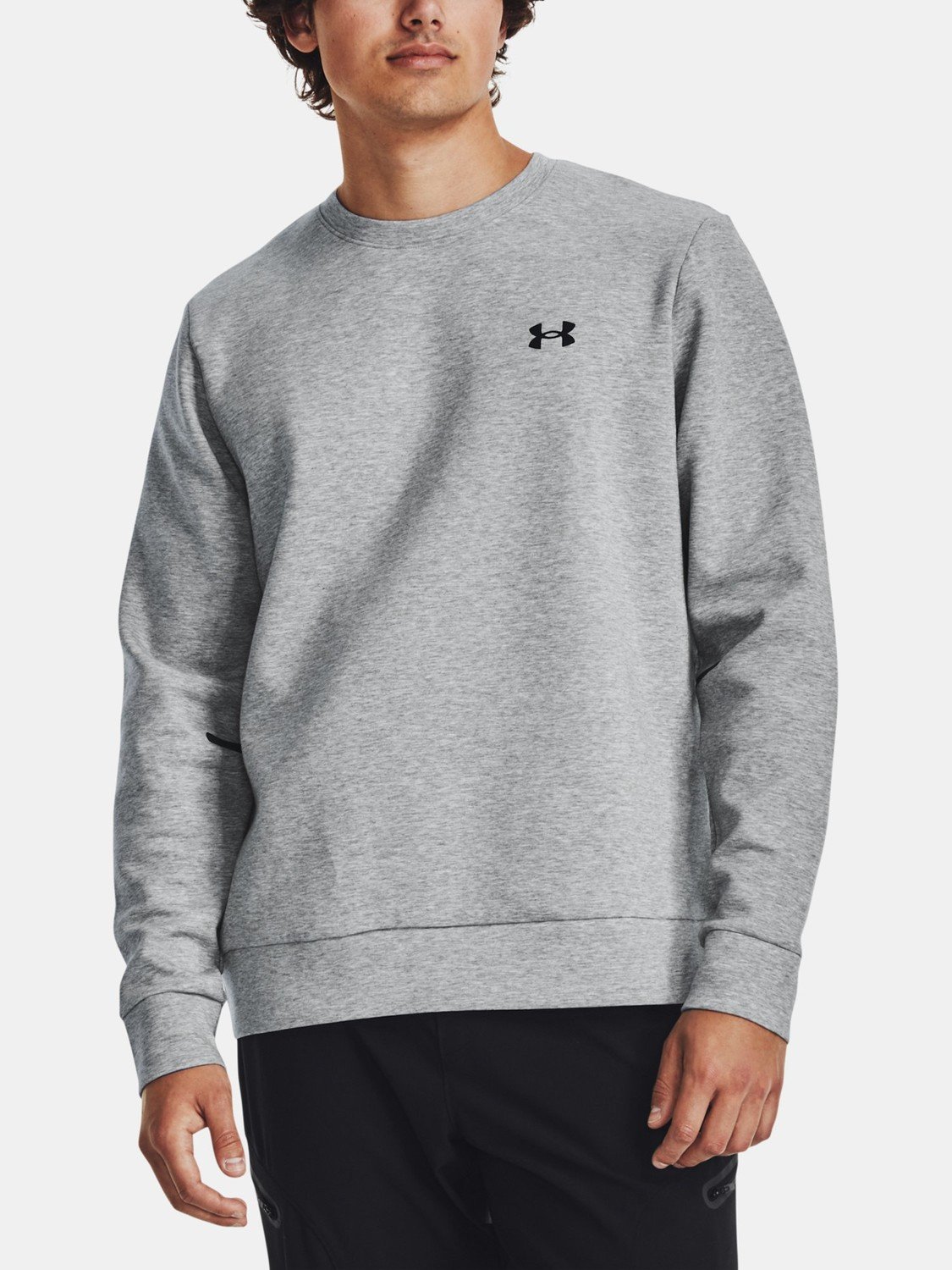 Under Armour Mikina UA Unstoppable Flc Crew-GRY - Pánské