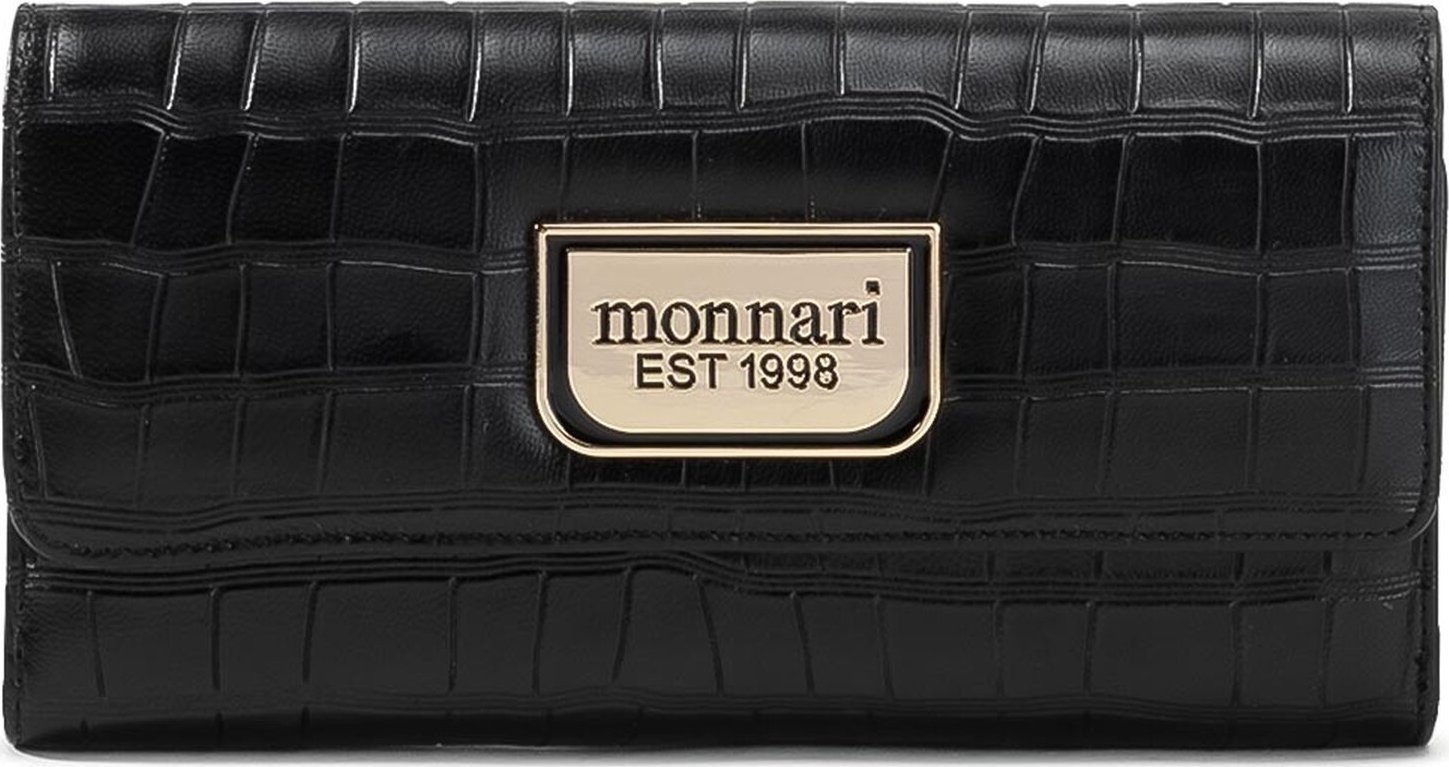 Velká dámská peněženka Monnari PUR0210-020 Black Croco
