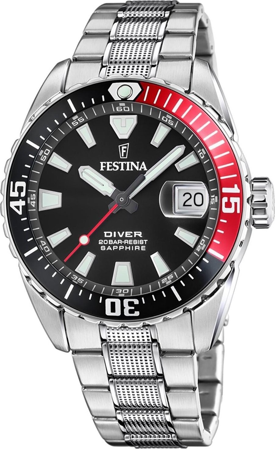 Hodinky Festina The Originals Diver 20669/6 Black/Silver