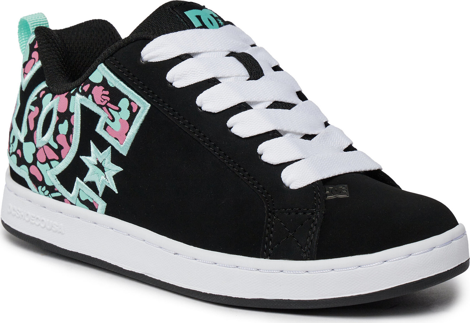 Sneakersy DC Court Graffik 300678 Black/Crazy Pink/Tur BPQ