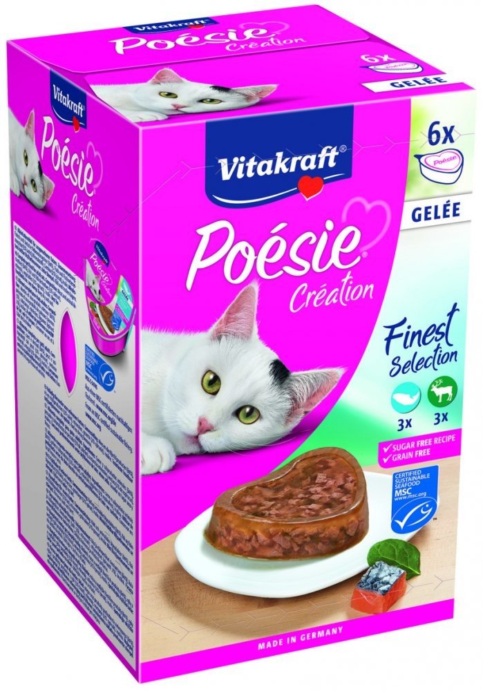 VITAKRAFT POESÍ MULTIPACK V ZELE 6X85 G, 2435086