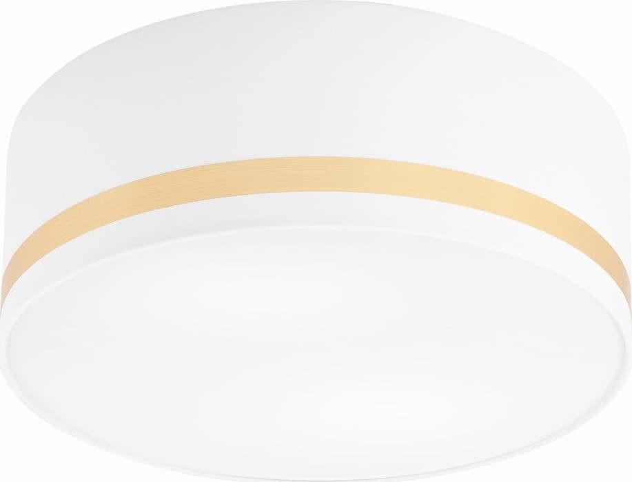 Bílé stropní svítidlo s textilním stínidlem ø 35 cm Gloria – LAMKUR