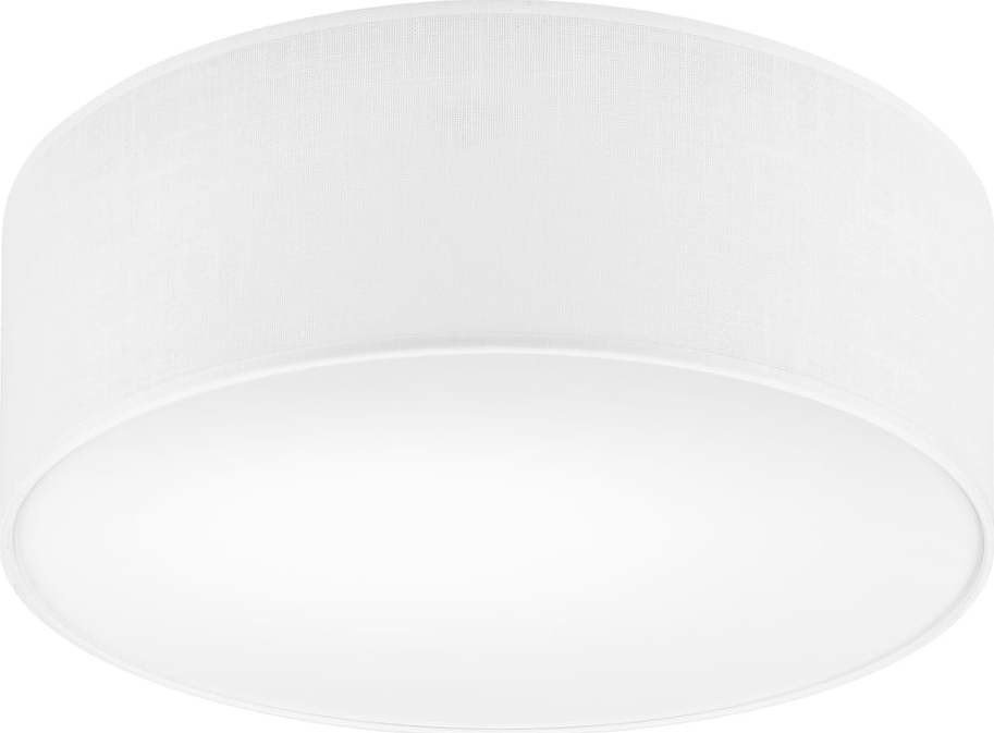 Bílé stropní svítidlo s textilním stínidlem ø 35 cm Vivian – LAMKUR