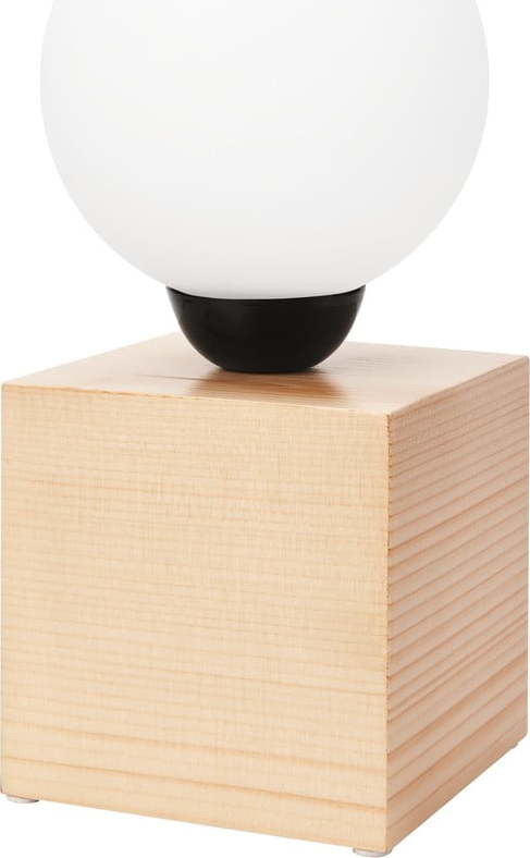 Světle hnědá stolní lampa, výška 25 cm Emi – LAMKUR