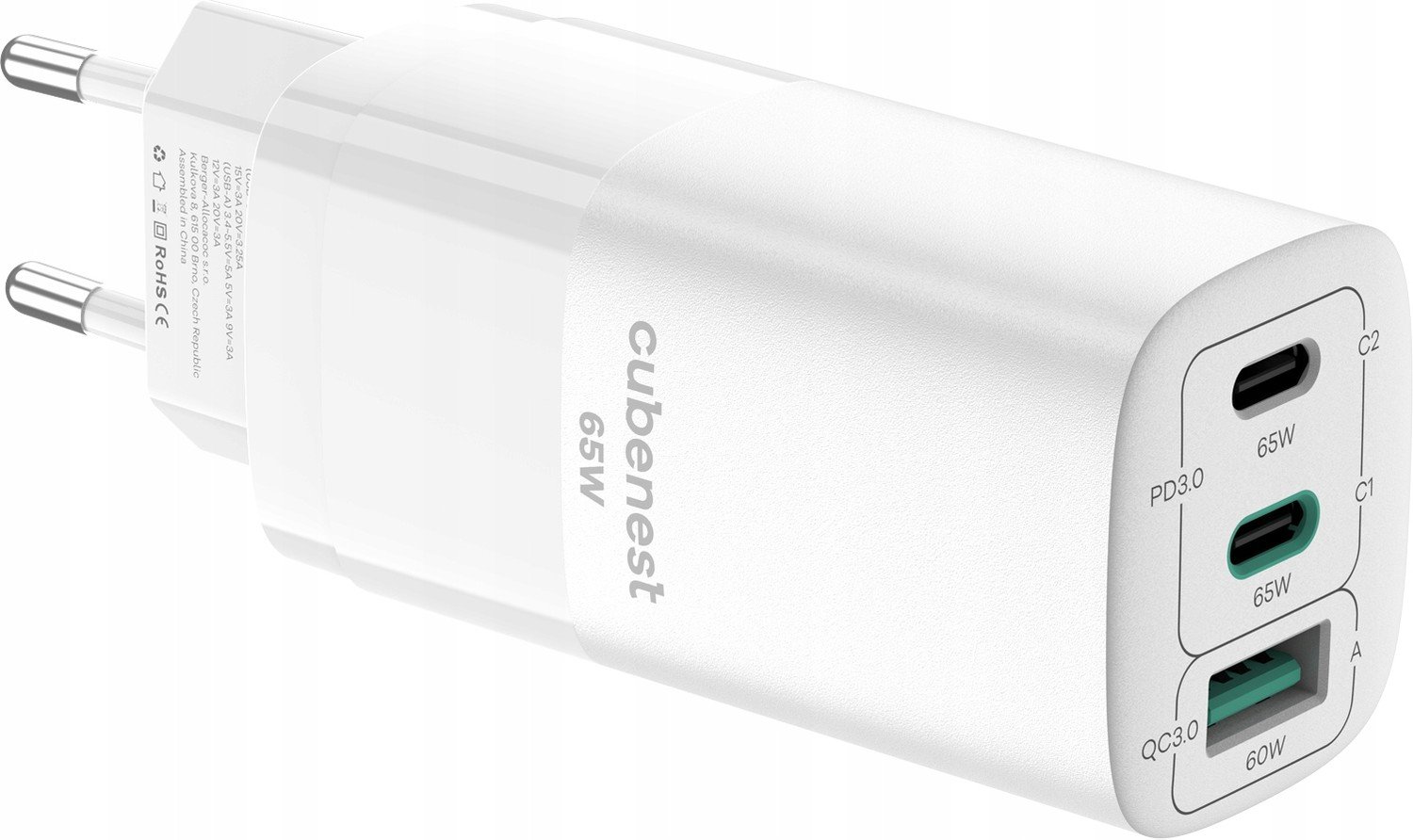 Cubenest Pd GaN Adaptér 65W S3D0