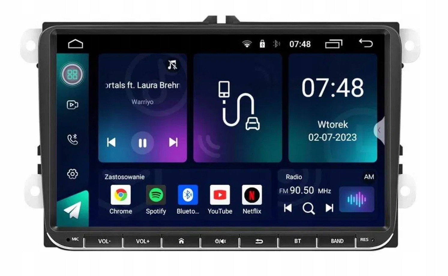 Univerzální Radio M100 Android VolkswagenSeatŠkoda