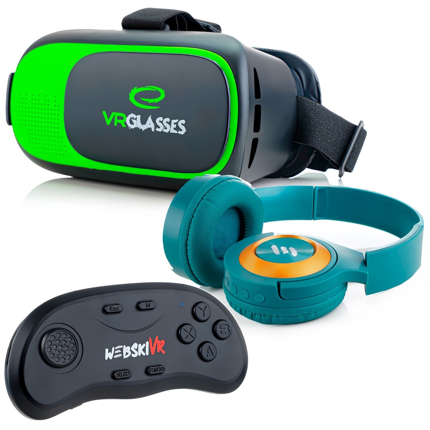 Ideální Nápad Na dárek Pod Vánoční Stromeček Brýle Vr 3D 360 Dálkové Ovládání