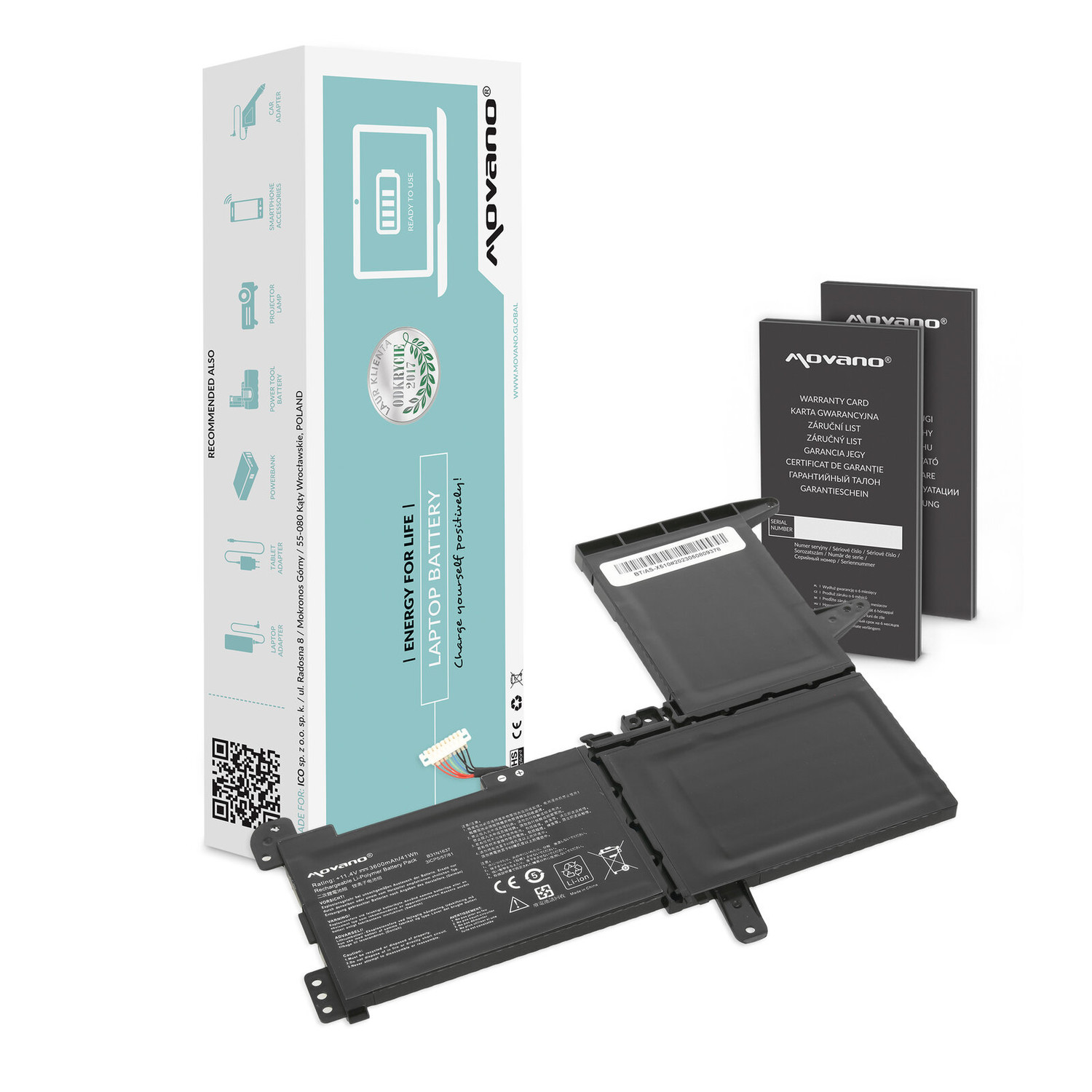 Baterie pro Asus Vivobook S15 S510UQ-BQ702T 41Wh