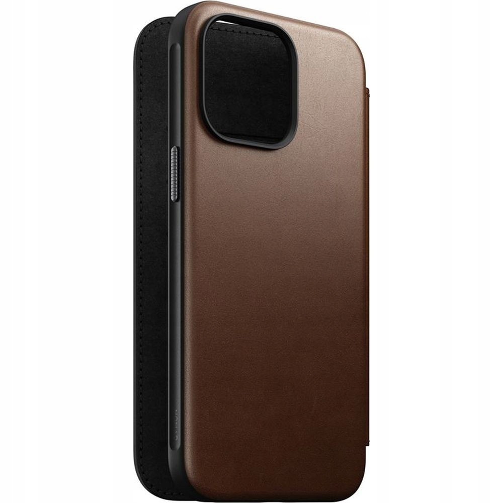 Nomad kožený kryt na magnet pro iPhone 15 Pro Max, kryt, MagSafe