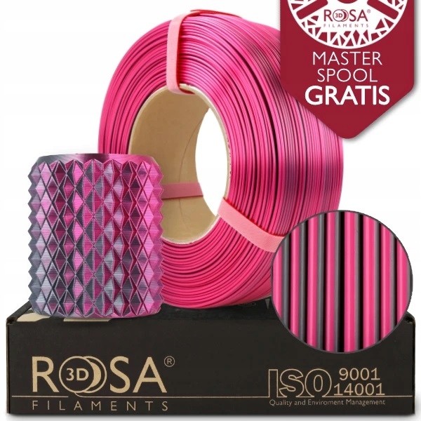 Filament Rosa3D ReFill Pla Magic Silk Mistic Purple 1kg 1,75mm 2 barvy