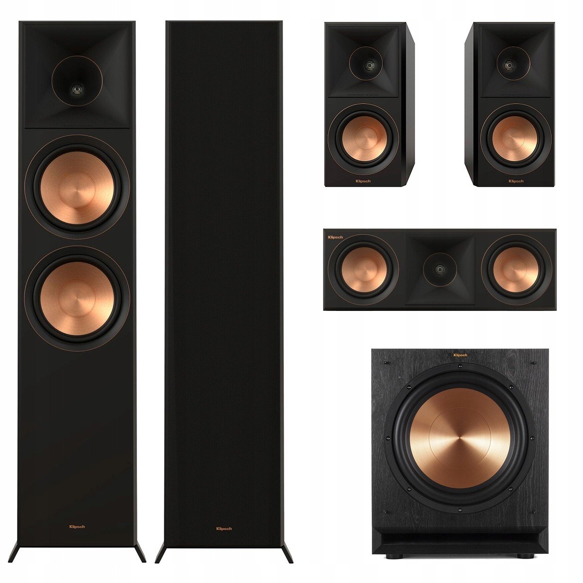 Klipsch RP-8000F II RP-600M RP-500C SPL-120 Set Kolumn 5.1