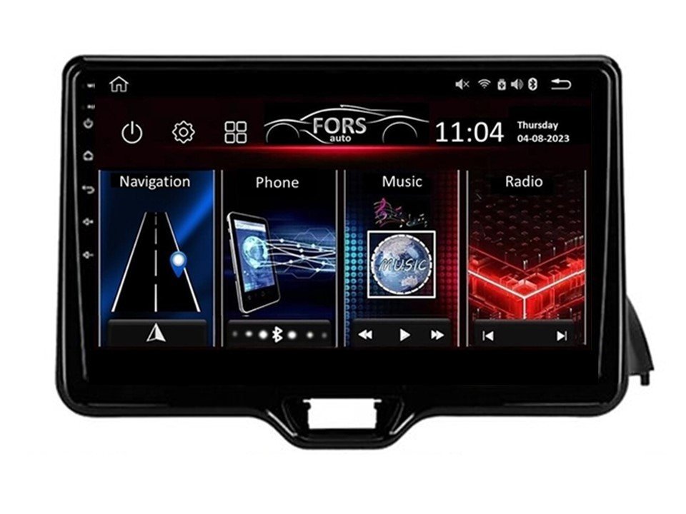 Rádio Android M150 Toyota Yaris lowL-end 2018-2022
