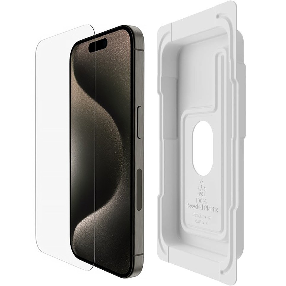 Belkin tvrzené sklo pro iPhone 15 Pro Max, UltraGlass2 s aplikátorem