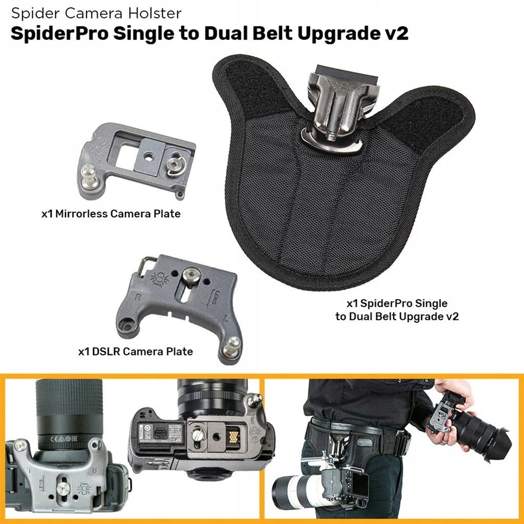 Držák Spider Pro Rozšíření Pasa Na 2 Aparaty V2 pro Dslr a bezzrcadlovky