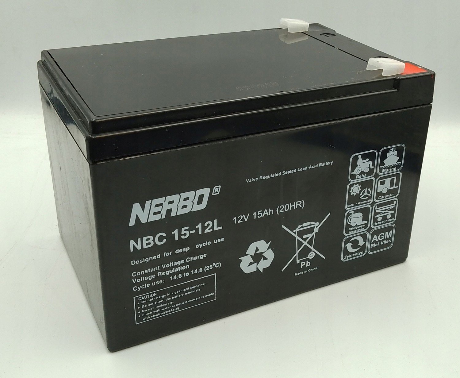 Baterie Nerbo NBC15-12L 12V 15Ah Gel