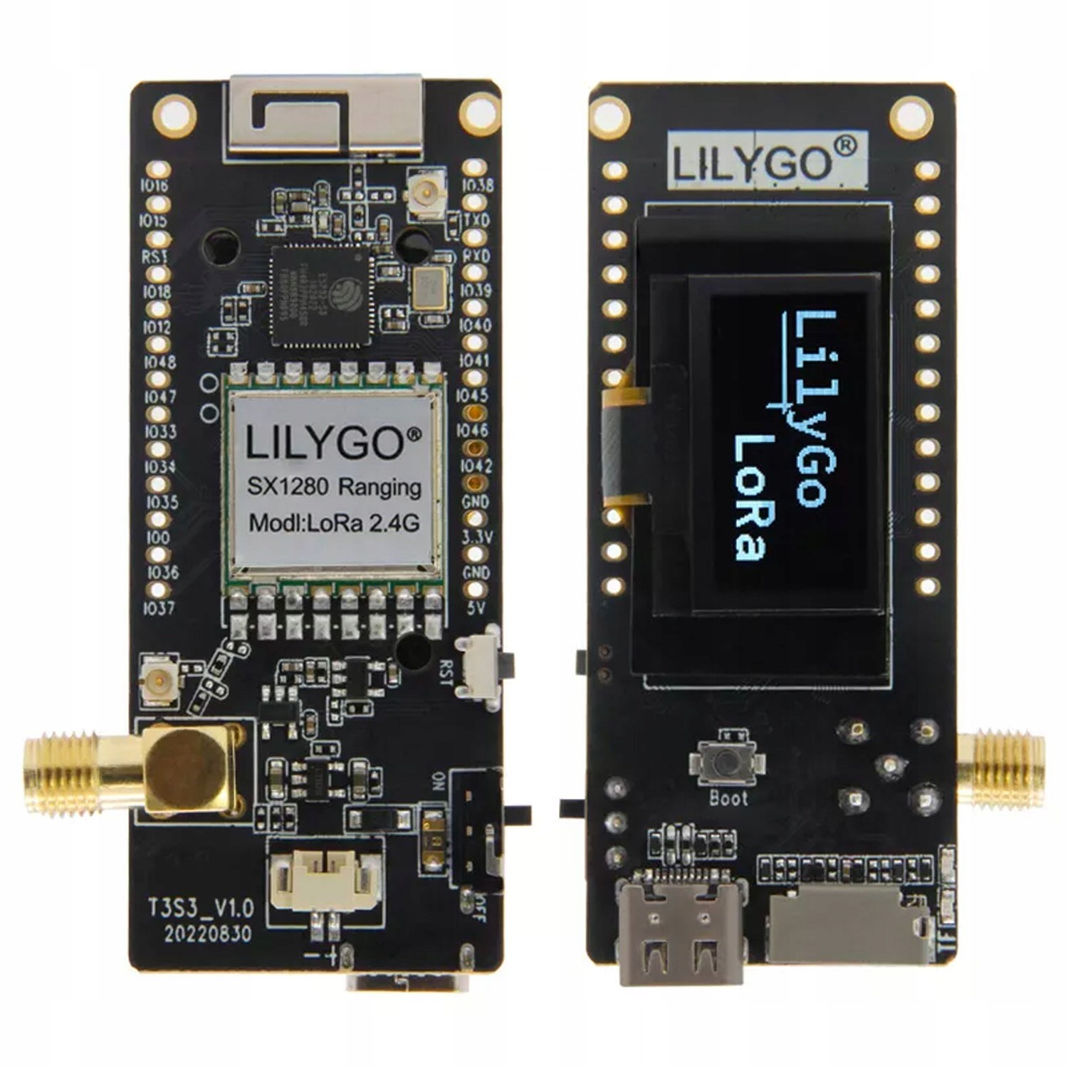 ESP32-S3 LilyGO T3S3 LoRa SX1280 2.4GHz WiFi Bluetooth Tf slot Usb-c