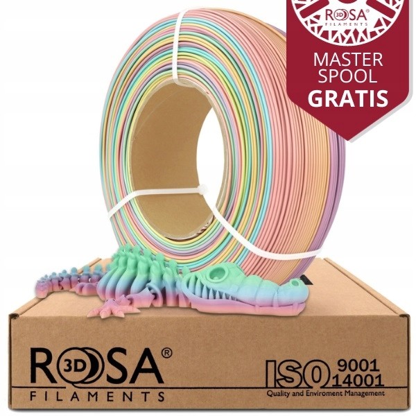 Filament Rosa3D ReFill Pla Rainbow Pastel 1kg 1,75mm
