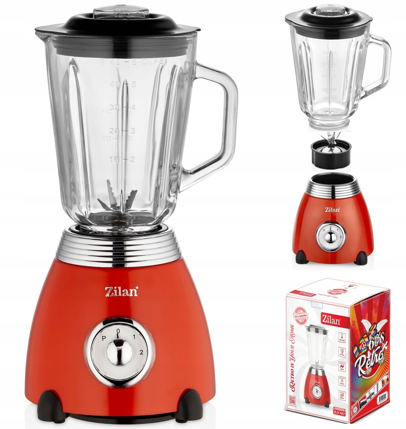 Smoothie Mixér Retro 1,5L 500W