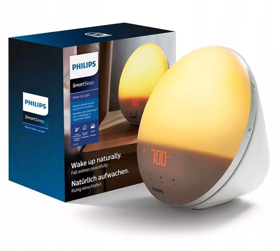 Budík Philips SmartSleep Východ slunce Wake-up Light HF3531/01 Fm rádio