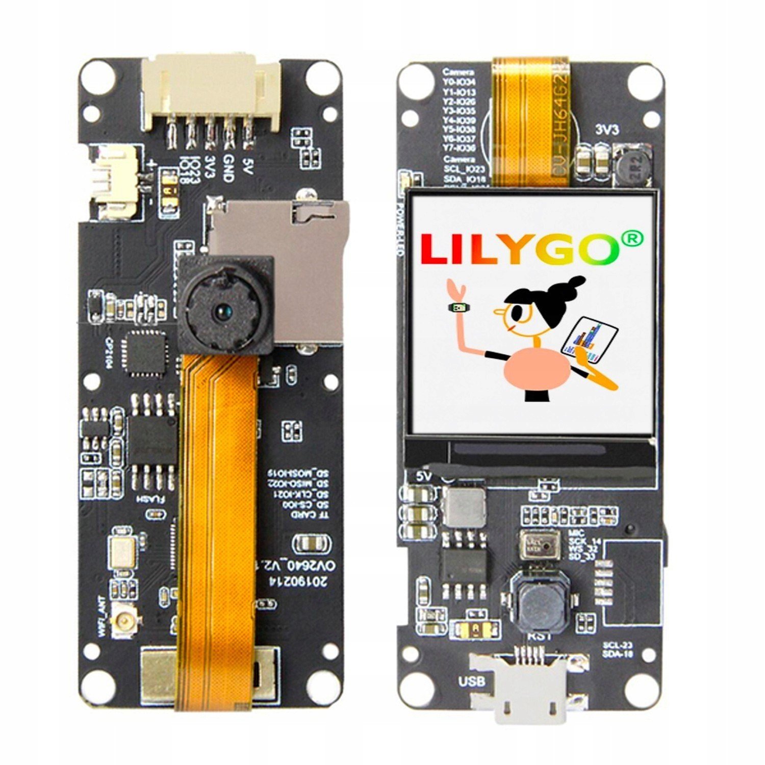 ESP32-CAM LilyGO T-Camera LCD 1,3