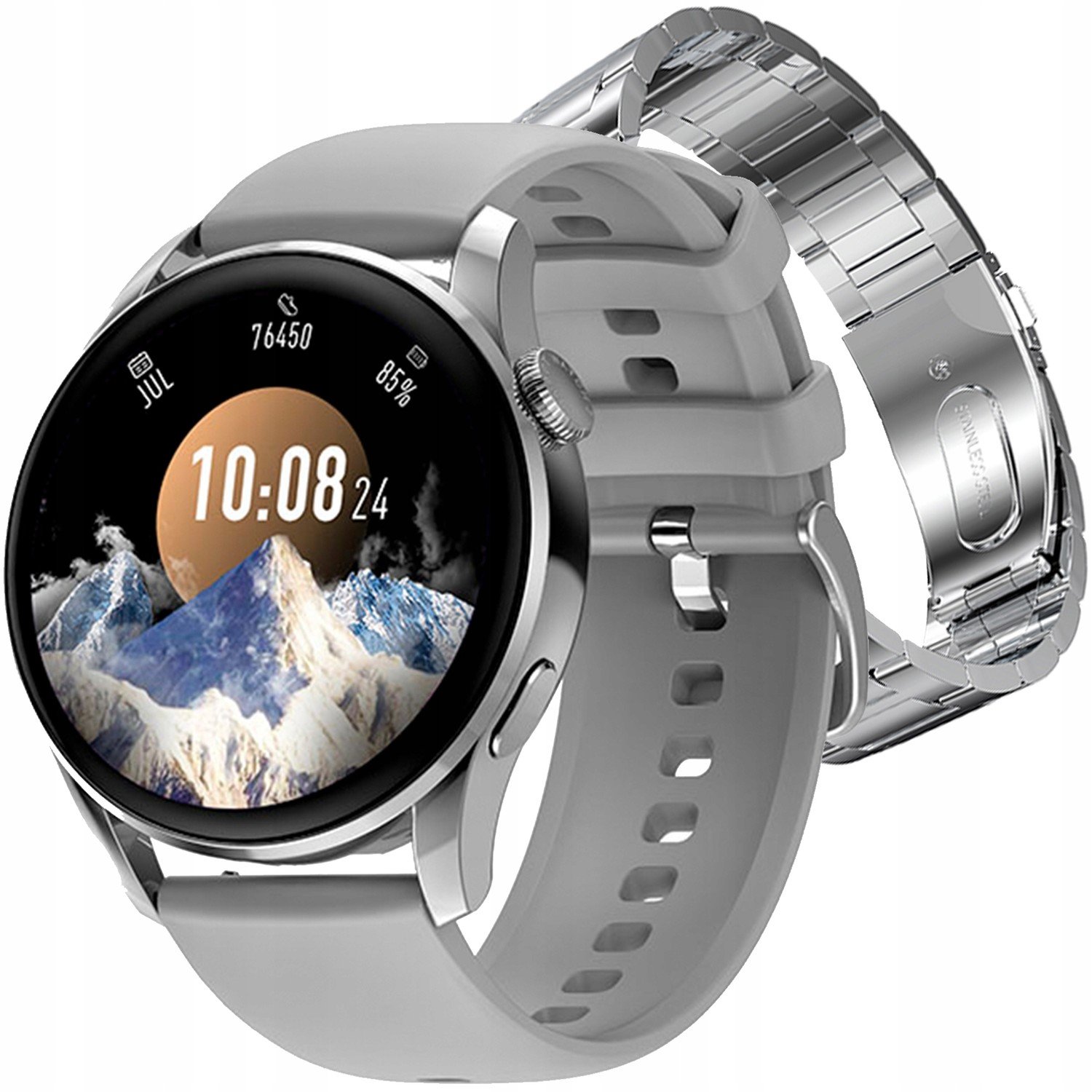 Dámské hodinky Smartwatch Active Hovory pl Šedá