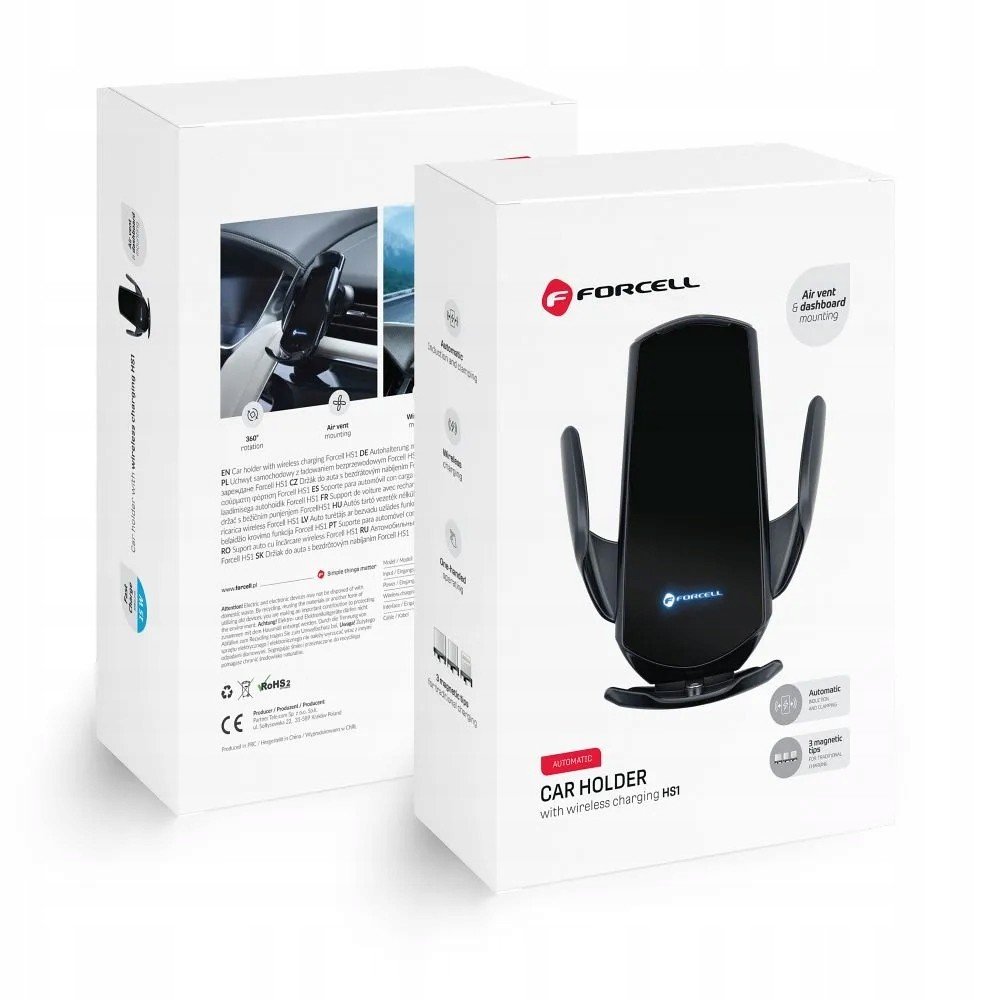 Forcell držák s indukčním nabíjením automatický magnetický.