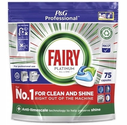 Fairy Platinum All in 1 Kapsle do myčky 75 kusů