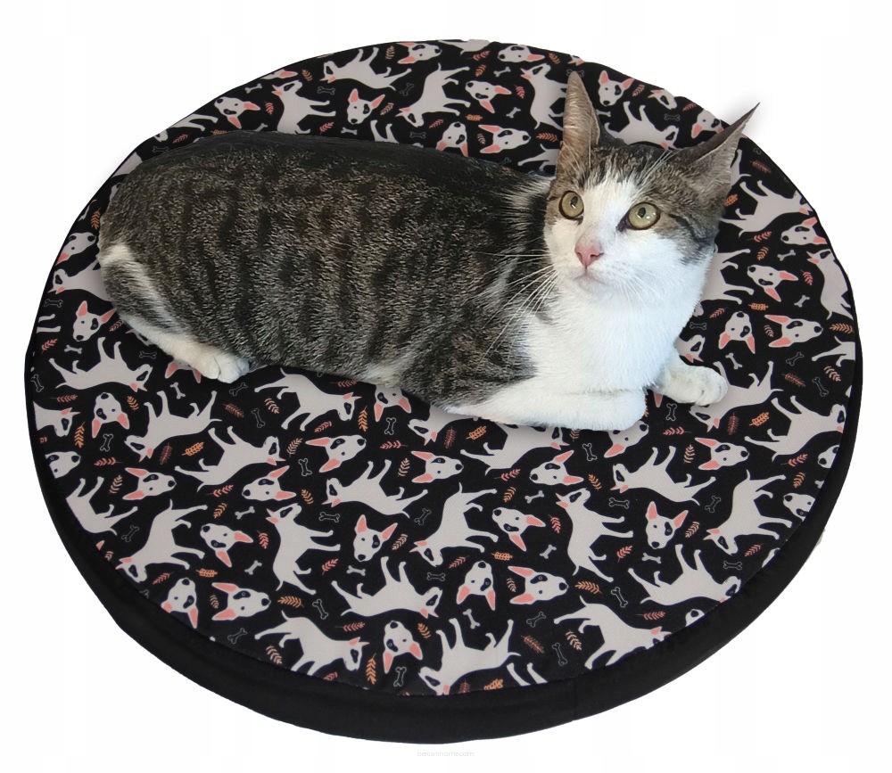 pelíšek matrace kulatá pro psa kočku Arco Design Ring Bullteriers 55cm