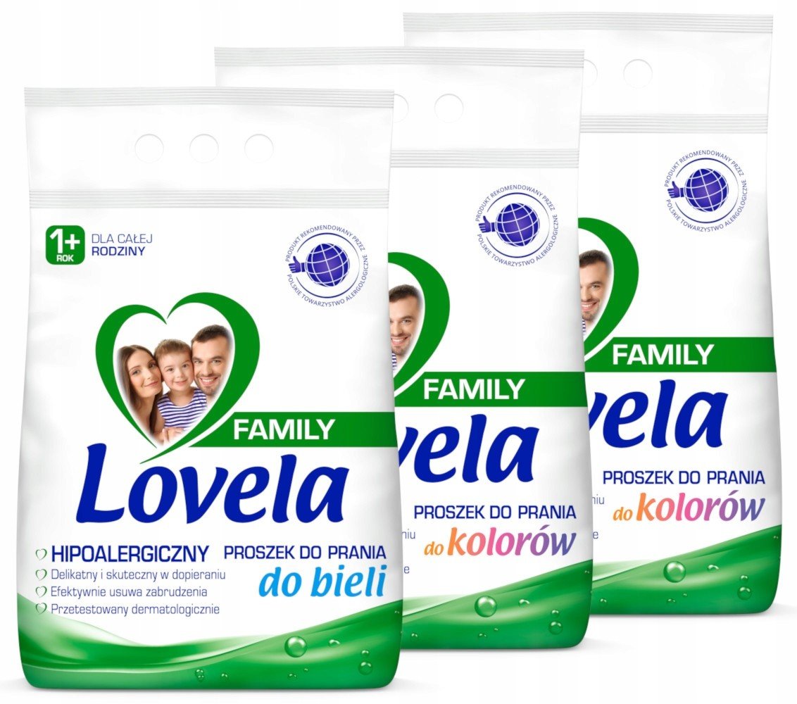 Lovela Family Prací prášek Barva Bílá 6,3kg 84pr
