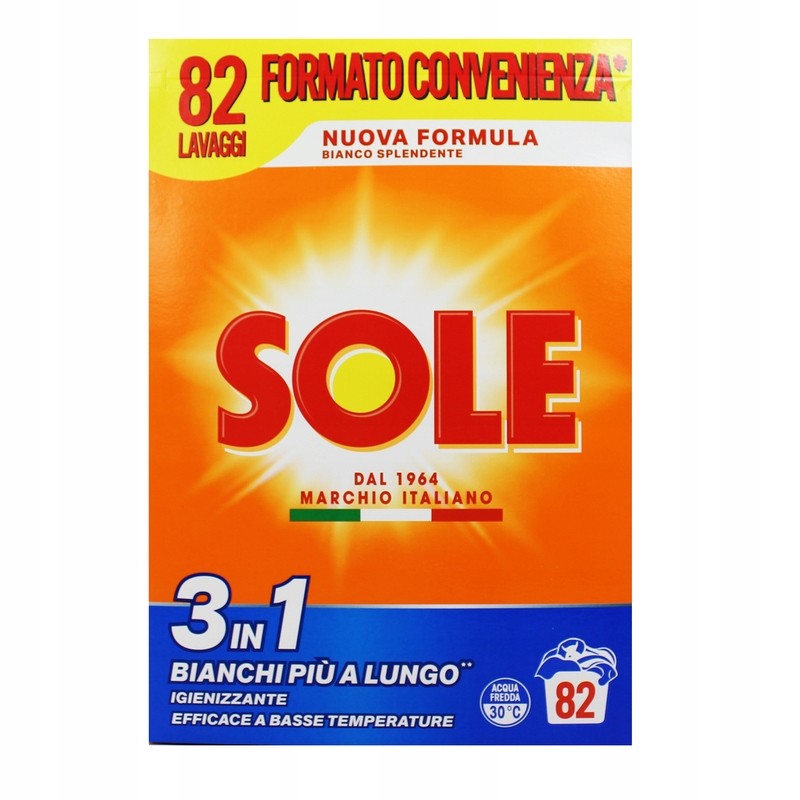 Sole Bianco Splendente Prací prášek na bílé prádlo 82 praní
