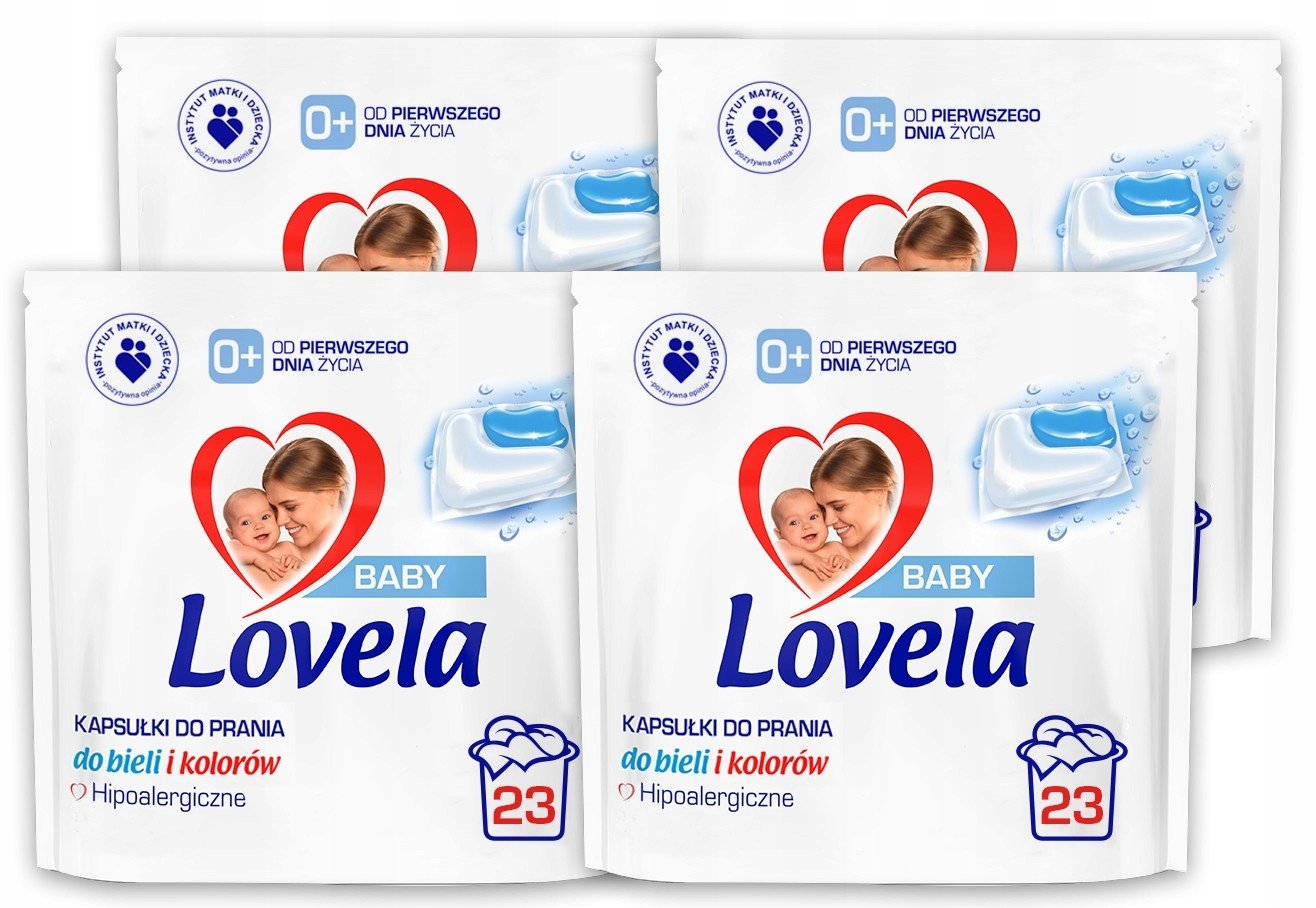 Lovela Baby Kapsle na praní Barva Bílá 4x23 ks
