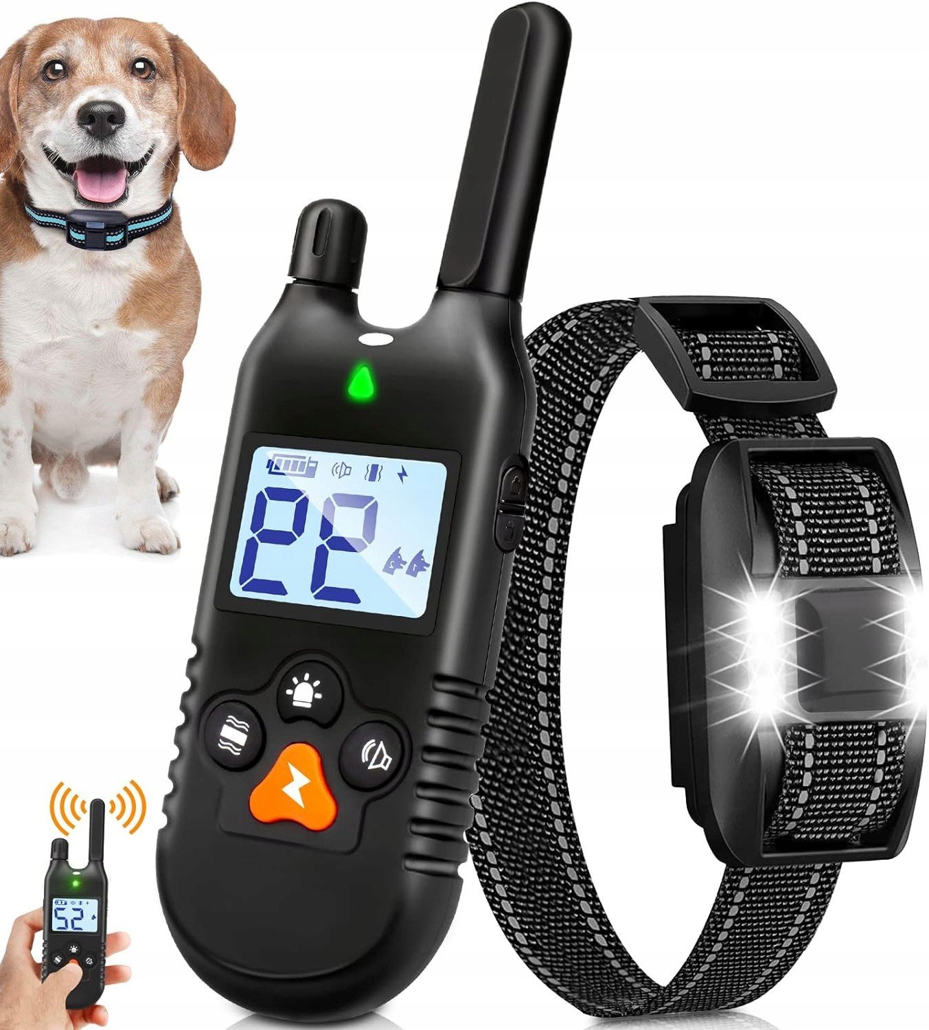 Elektrický Výcvikový Obojek Proti Štěkání Pro Psa Univerzální Dálkové Ovládání