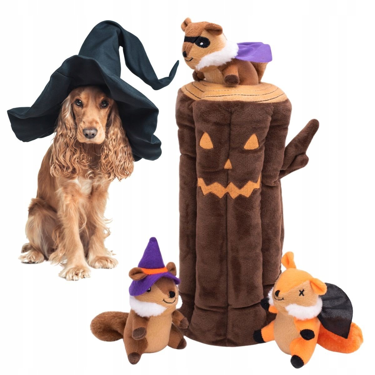 Hračka pro psa Interaktivní norka XL skrytými maskoty Halloween
