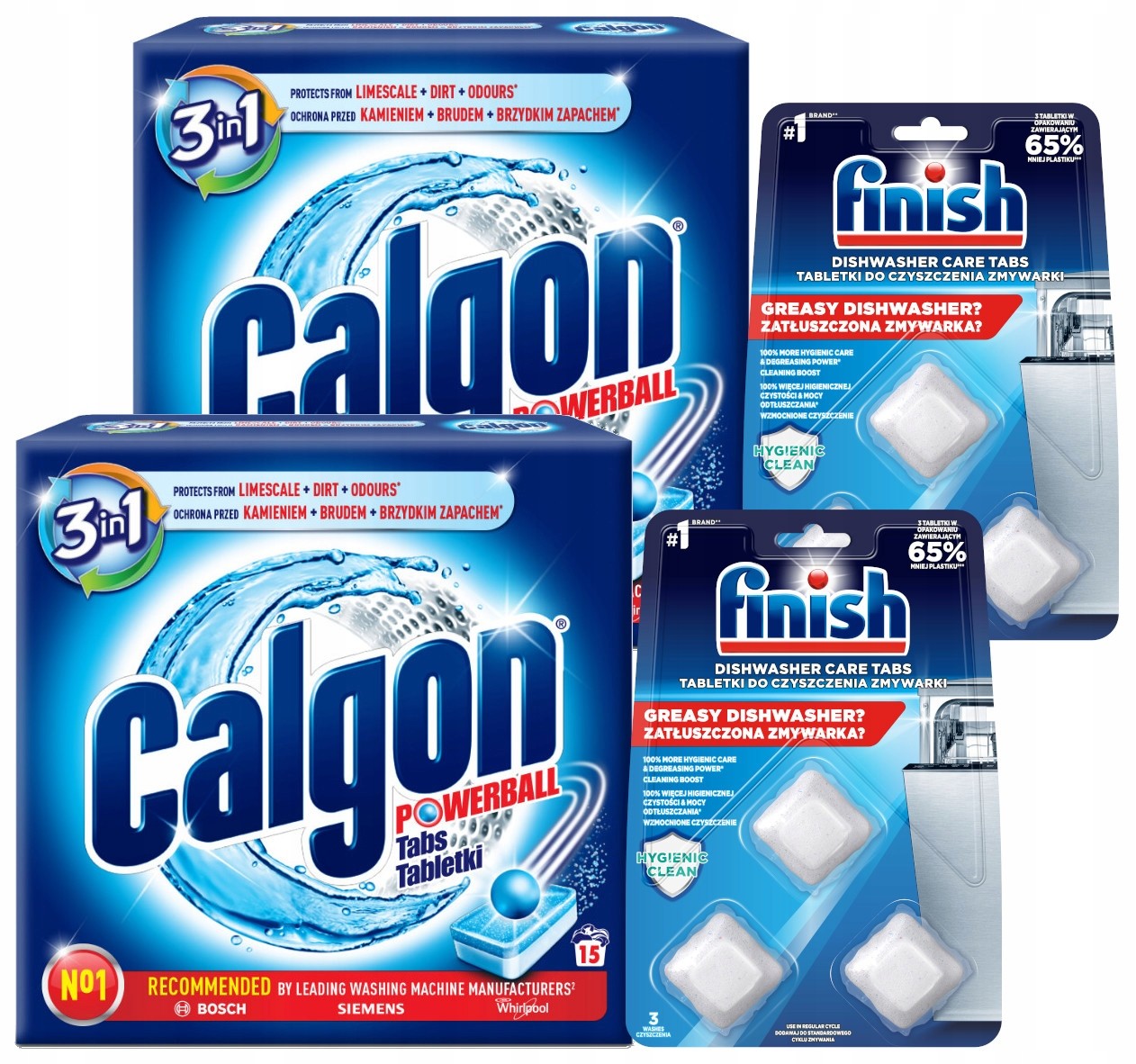 Finish Calgon sada odvápňovače pračky myčky