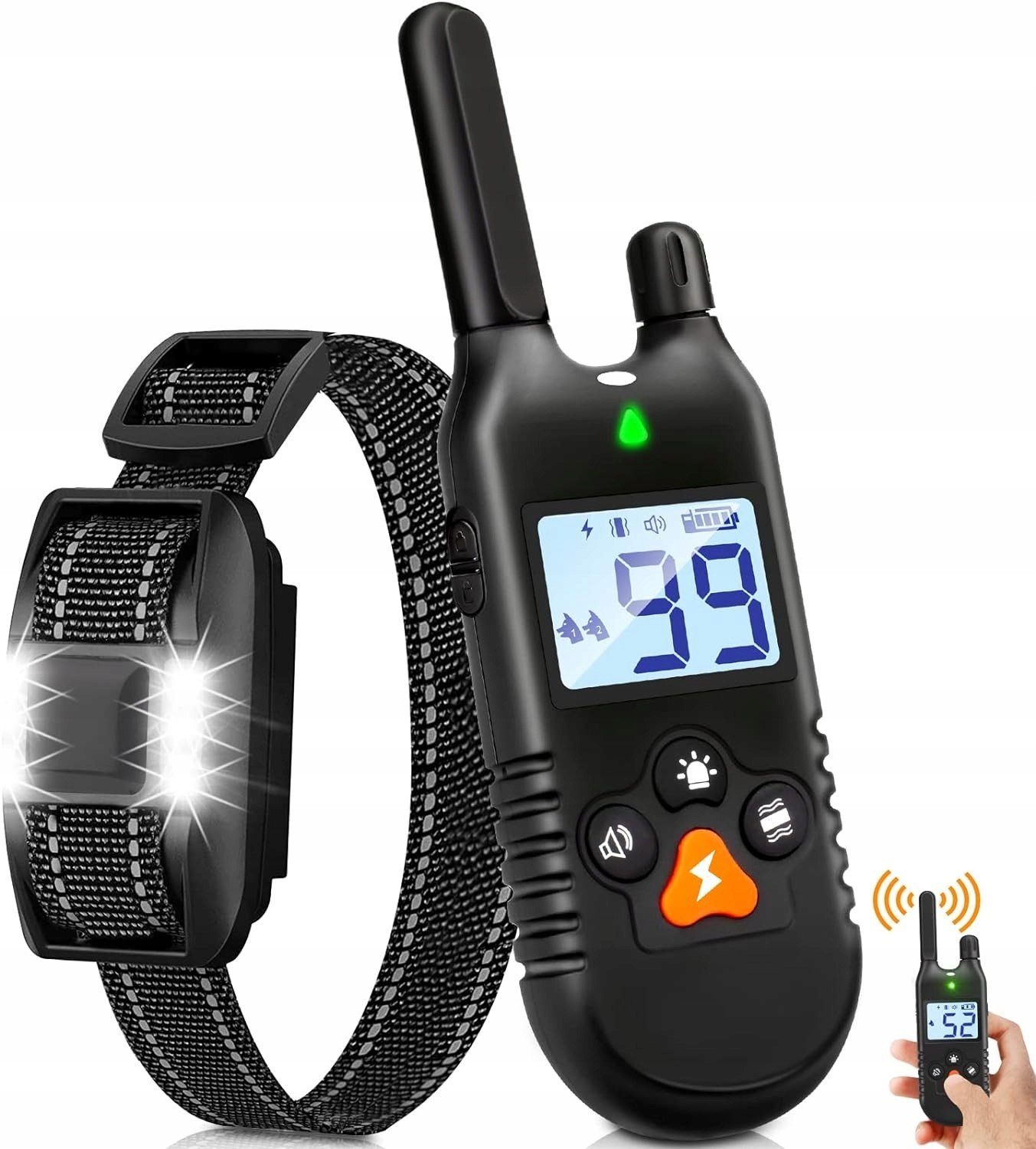 Elektrický Obojek Pro Psa Výcvikový Protištěkací Voděodolný Dálkové Ovládání