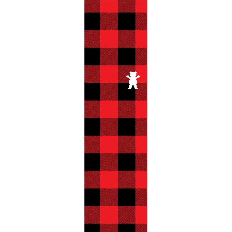 grip GRIZZLY - Lumberjack Plaid Griptape Red (RED)