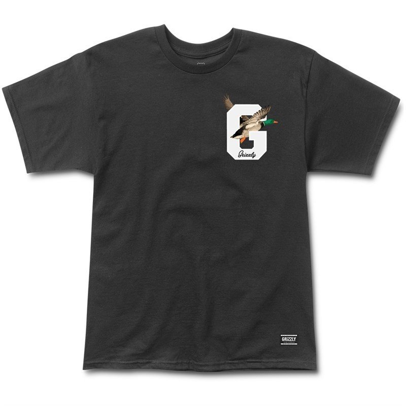 triko GRIZZLY - Duck Season Ss Tee Blk (BLK)