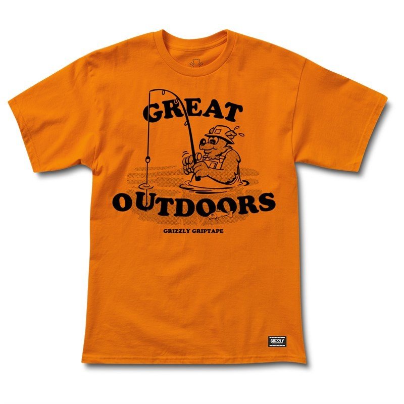 triko GRIZZLY - Catch Of The Day Ss Tee Or (OR)