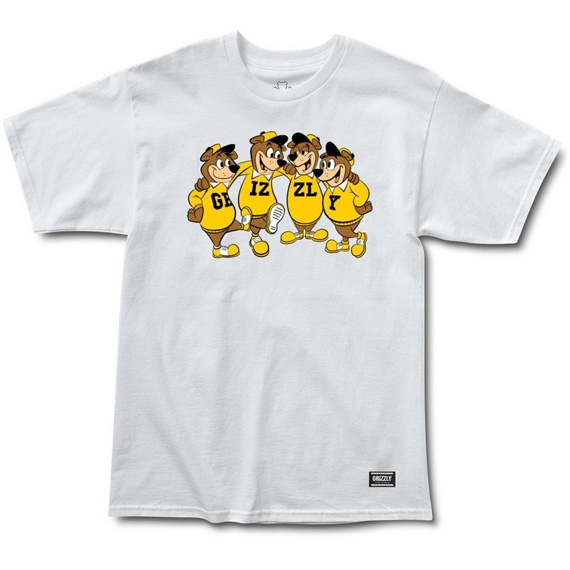 triko GRIZZLY - Sidelines Ss Tee Wht (WHT)