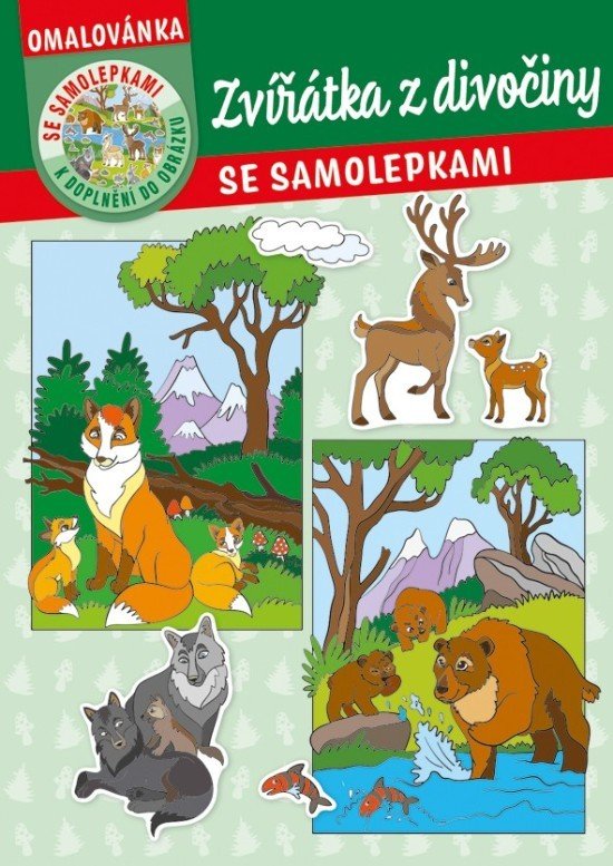 Baloušek Omalovánka - A4 - se samolepkami -Zvířátka z lesa - BO785