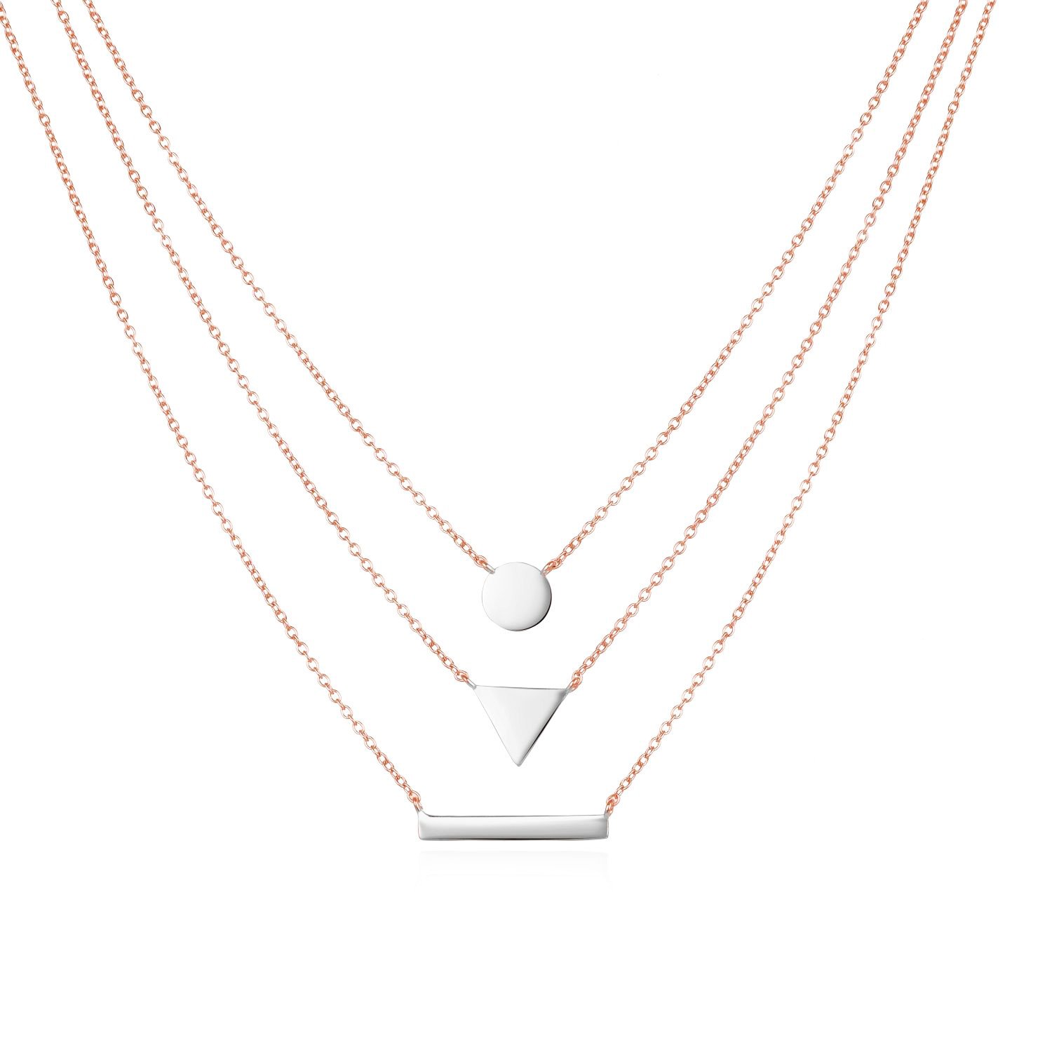 MOISS Módní bicolor náhrdelník Bellinda N0000740