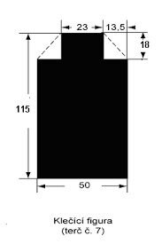 Terč - klečící figura (Barva: Černá)