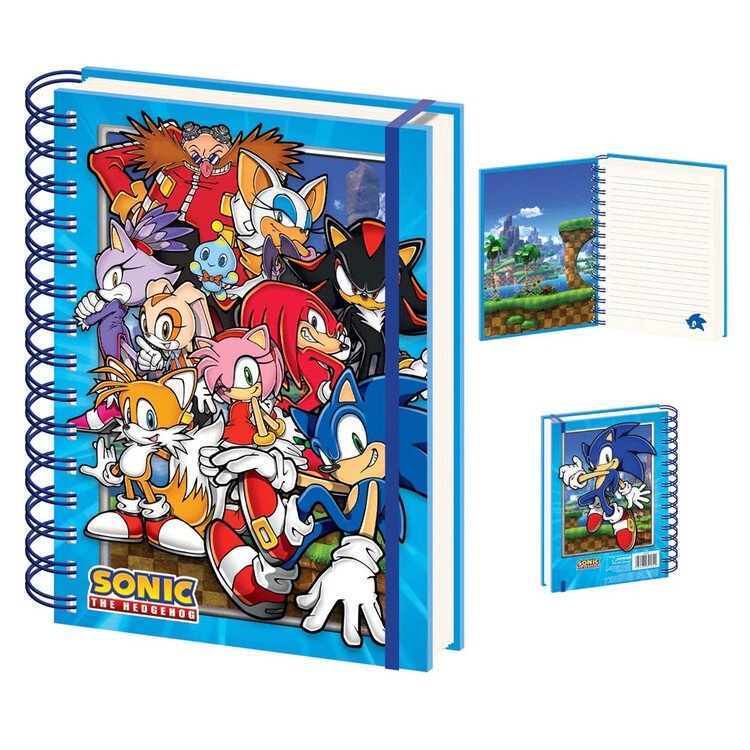 PYRAMID Zápisník Sonic: The Hedgehog - Green Hill Zone Gang