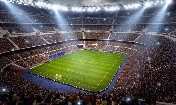 Dmytro Aksonov Umělecká fotografie Soccer stadium, Dmytro Aksonov, (40 x 24.6 cm)