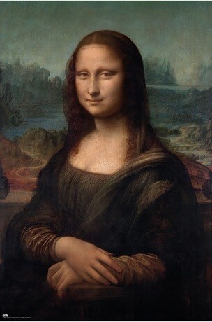 GRUPO ERIK Plakát, Obraz - Leonardo Da Vinci - Mona Lisa, (61 x 91.5 cm)