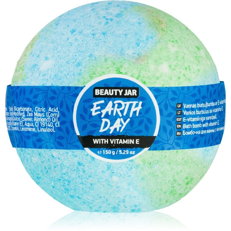 Beauty Jar Earth Day koupelová bomba s vitamínem E 150 g