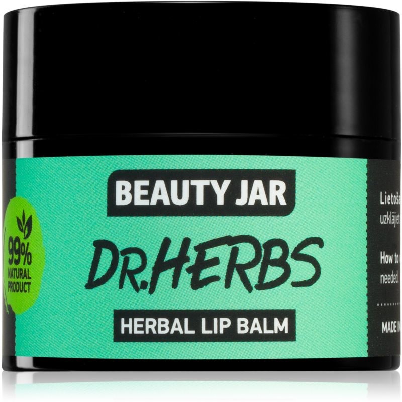 Beauty Jar Dr. Herbs balzám na rty s vyživujícím účinkem 15 ml